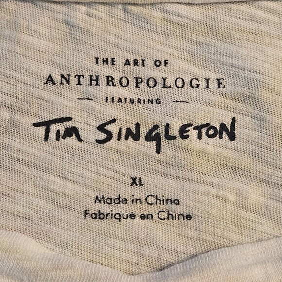 Anthro Akemi Kin Women’s Taupe Blouse S Cottagecore Artisanal Core Patterncore - Picture 5 of 13